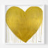 Heart of Gold Drippy Heart wall art print artwork - Shop minimalist artwork decor by Kerri Rosenthal