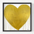 Heart of Gold Drippy Heart wall art print artwork - Shop minimalist artwork decor for the living room by Kerri Rosenthal