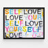Hello I Love Me Horizontal word wall art print - Shop unique wall artwork decor by Kerri Rosenthal