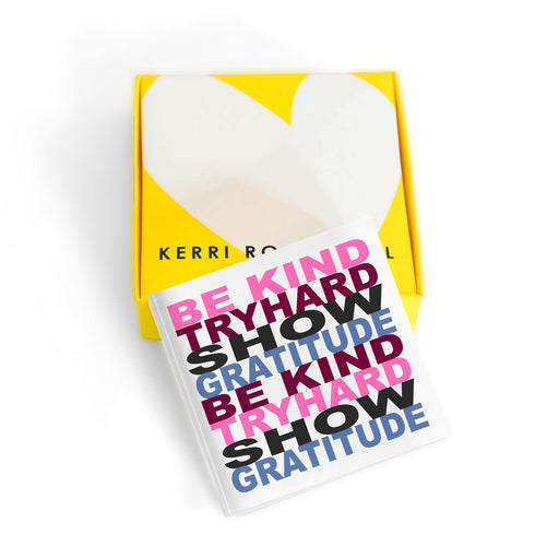 House Rules 2 Block Of Love by Kerri Rosenthal. Blocks of Love are signed, mini editions of Kerri Rosenthal's artwork mounted on 3/4" plexiglass acrylic block