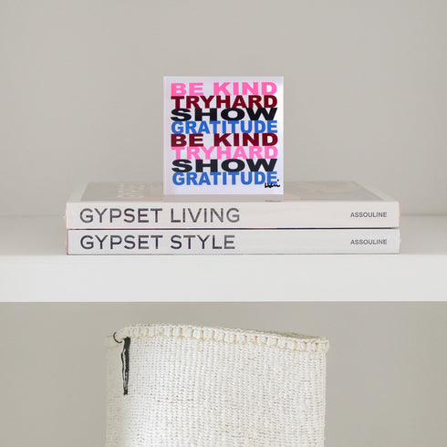 House Rules 2 Block Of Love by Kerri Rosenthal. Blocks of Love are signed, mini editions of Kerri Rosenthal's artwork mounted on 3/4" plexiglass acrylic block