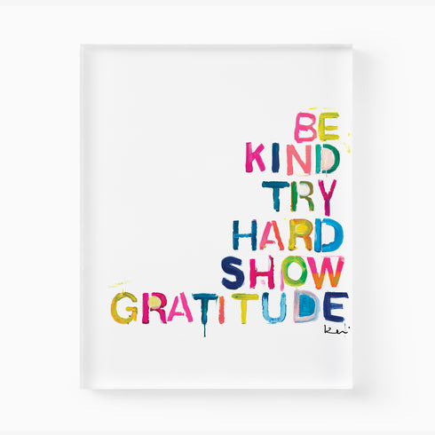 House Rules colorful word art print by Kerri Rosenthal - Unique artwork for living room wall decor