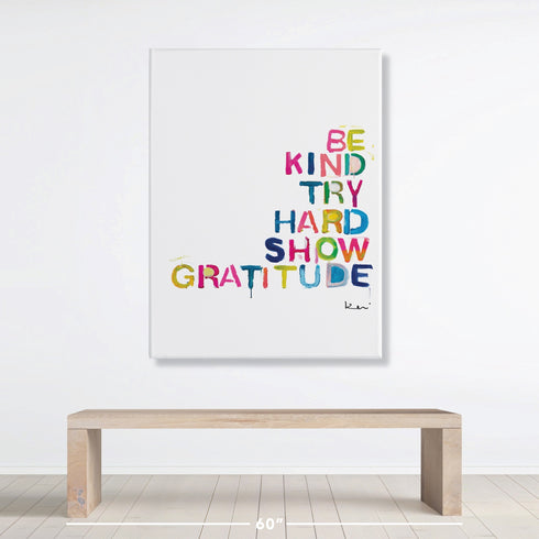 House Rules colorful word art print by Kerri Rosenthal - Unique artwork for living room wall decor