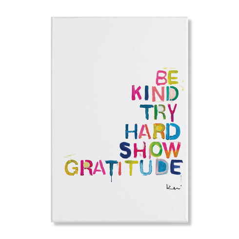 House Rules colorful word art print by Kerri Rosenthal - Unique artwork for living room wall decor