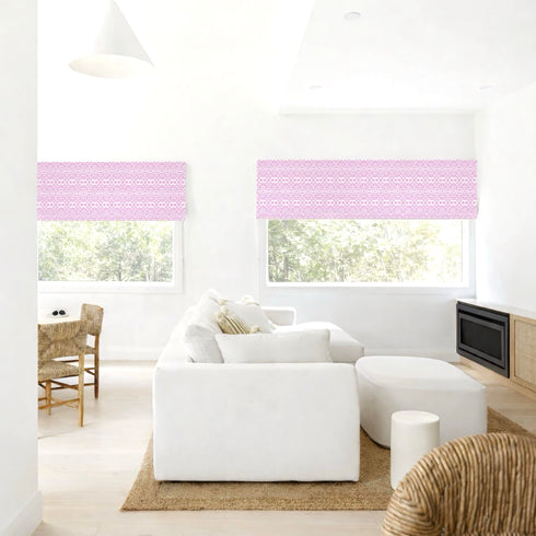 Pink Palm Ikat Fabric