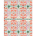 Imagine Flowers IKAT colorful print on luxe oyster linen or a cotton-linen blend fabric - cute designer fabrics by Kerri Rosenthal.