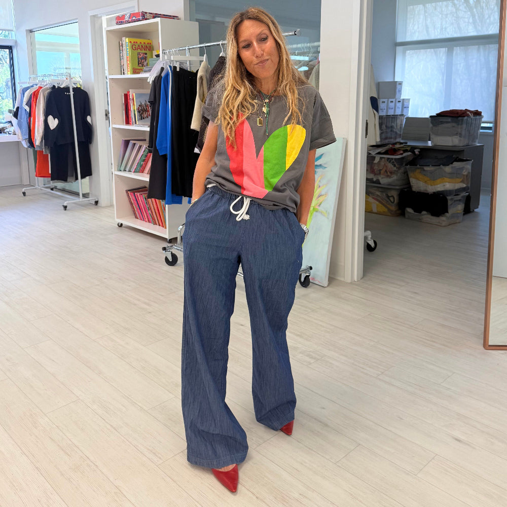 Tommy Happy Heart Multicolor Cotton Tee – KERRI ROSENTHAL