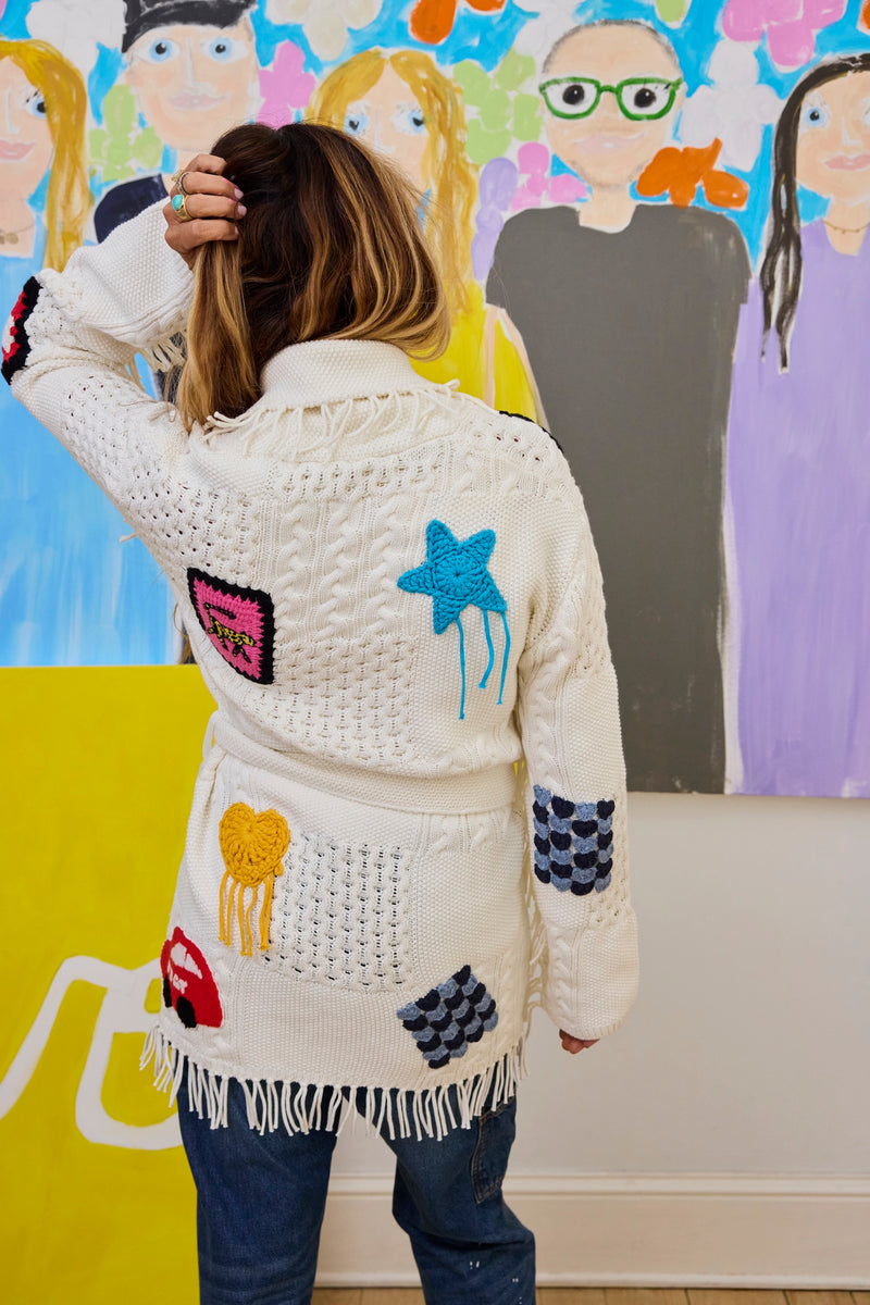 SHARE SPIRIT リネンブロークン加工カーディガン Iconic Cardigan – KERRI ROSENTHAL