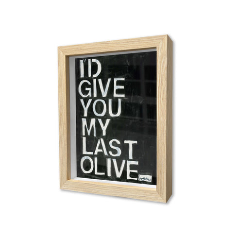 Tokens of Affection Oak Shadow Box Word Art by Kerri Rosenthal - Unique artwork for living room wall decor