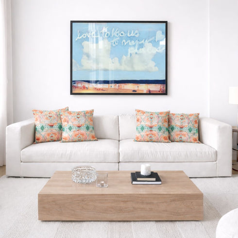 Love Takes Us To Faraway Places Mixed Media Art Print