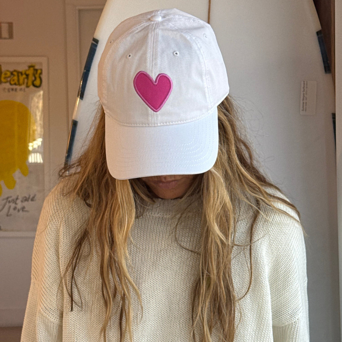 KR Imperfect Heart Baseball Cap Hat adjustable strap – KERRI ROSENTHAL
