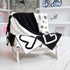 Imperfect Heart Quad Blanket black white sweater soft cotton throw blanket - blankets by Kerri Rosenthal