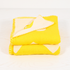 Bright Yellow and White Imperfect Heart soft cotton cashmere blend throw blanket - blankets by Kerri Rosenthal