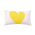 Imperfect Heart lumbar throw pillows in linen - Shop linen throw pillows by Kerri Rosenthal