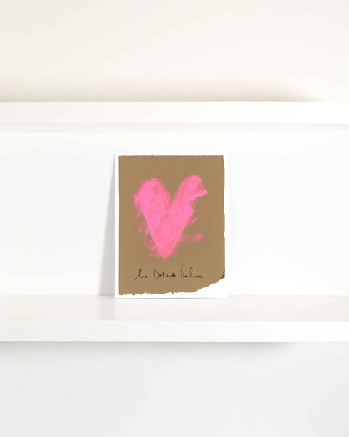 Kerri Rosenthal mini art print displayed upright on a shelf