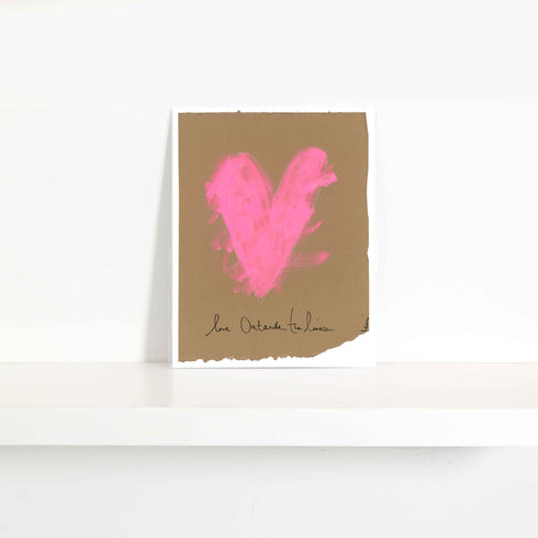 Kerri Rosenthal mini art print displayed upright on a shelf