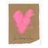 Perfectly Imperfect mini art print by Kerri Rosenthal, front view of the Love Outside the Lines heart design