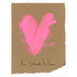 Perfectly Imperfect mini art print by Kerri Rosenthal, front view of the Love Outside the Lines heart design