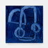 In The Mood, blue stretched canvas wall art print. Unique artwork for living room wall decor by Kerri Rosenthal