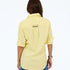 Jack Oxford cotton yarn-dyed yellow button-up shirt with 'Love' and heart embroidery - Cute women's button-up shirts by Kerri Rosenthal