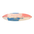 Jolly Rancher — hand-painted surfboard by Kerri Rosenthal, horizontal canvas of candy-bright multicolor brushstrokes, signed by Kerri