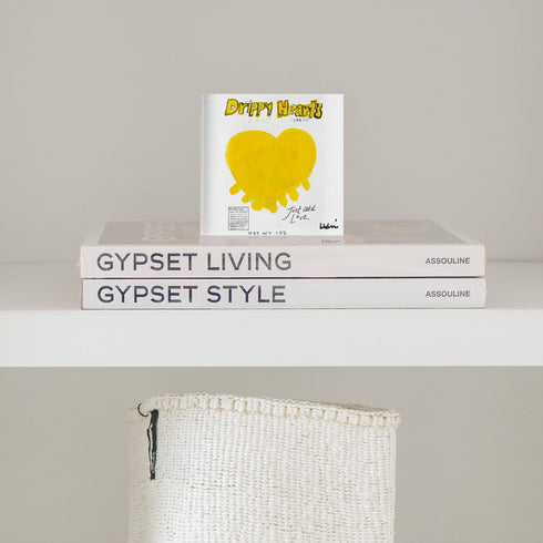 Just Add Love Blocks of Love Acrylic Mini Art Artwork by Kerri Rosenthal's artwork mounted on 3/4" plexiglass acrylic block