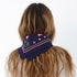 Drippy heart navy blue bandana in 100% cotton - Shop women's cute cotton bandanas by Kerri Rosenthal