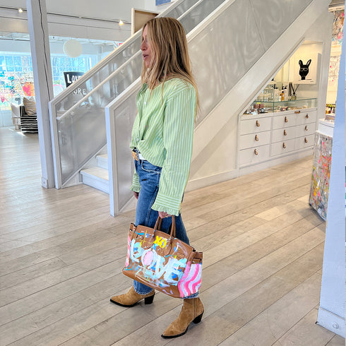 Mia Stripe Ruffle Shirt