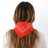 Drippy heart red bandana in 100% cotton - Shop women's cute cotton bandanas by Kerri Rosenthal.