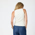 Off white tank top with embroidered heart - Shop women's cute ribbed tank tops by Kerri Rosenthal.