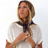 Drippy heart navy blue bandana in 100% cotton - Shop women's cute cotton bandanas by Kerri Rosenthal