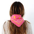 Drippy heart pink bandana in 100% cotton - Shop women's cute cotton bandanas by Kerri Rosenthal