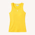 KR ribbed cotton blend golden yellow tank top with a contrast embroidered heart - Shop women's cute tank tops by Kerri Rosenthal