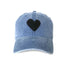 KR Imperfect Heart denim baseball cap hat in 100% cotton - Shop cute women's baseball caps hats by Kerri Rosenthal