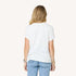 Suke contrast imperfect heart white tee is made in 100% cotton - Shop cute women's tees by Kerri Rosenthal