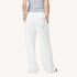 Weekend Barb white sweatpant in 100% cotton fleece with a tiny embroidered heart and back pockets by Kerri Rosenthal