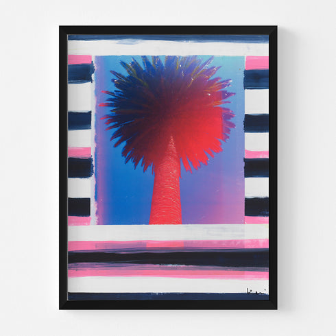 Palm Stripe No. 1 Mixed Media Photograph - Perfect for living room wall decor