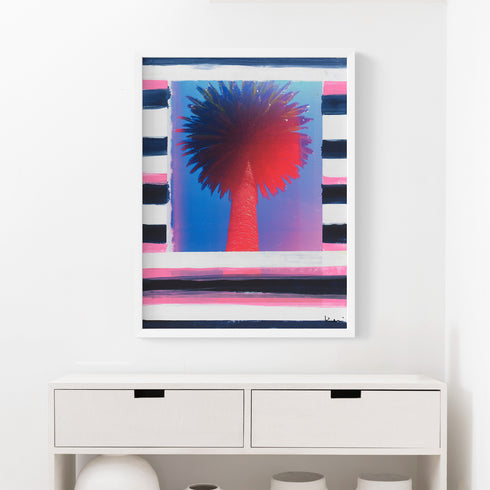Palm Stripe No. 1 Mixed Media Photograph - Perfect for living room wall decor