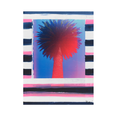 Palm Stripe No. 1 Mixed Media Photograph - Perfect for living room wall decor