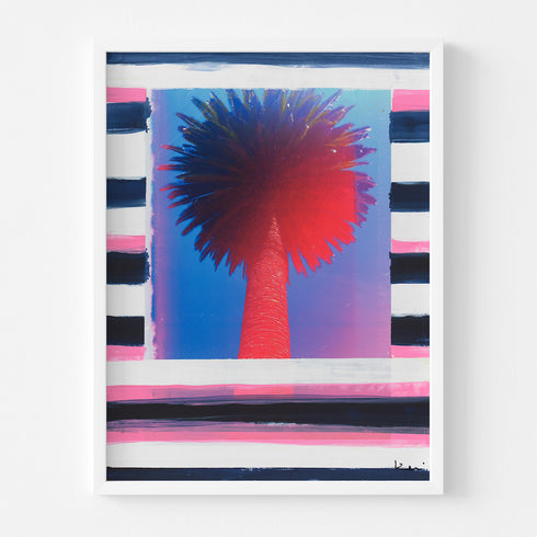 Palm Stripe No. 1 Mixed Media Photograph - Perfect for living room wall decor