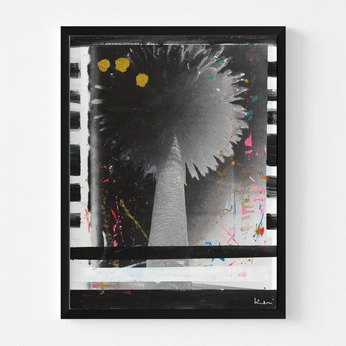 Palm Stripe No. 2 Mixed Media Photograph - Perfect or living room wall decor