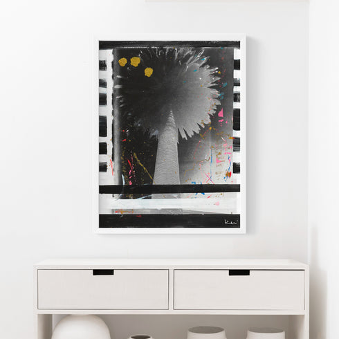 Palm Stripe No. 2 Mixed Media Photograph - Perfect or living room wall decor