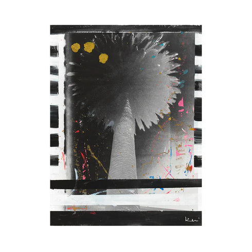 Palm Stripe No. 2 Mixed Media Photograph - Perfect or living room wall decor