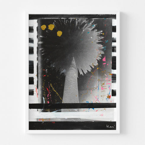 Palm Stripe No. 2 Mixed Media Photograph - Perfect or living room wall decor