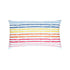 White ground with multi stripe Bibliotheque cute decorative pillow by Kerri Rosenthal