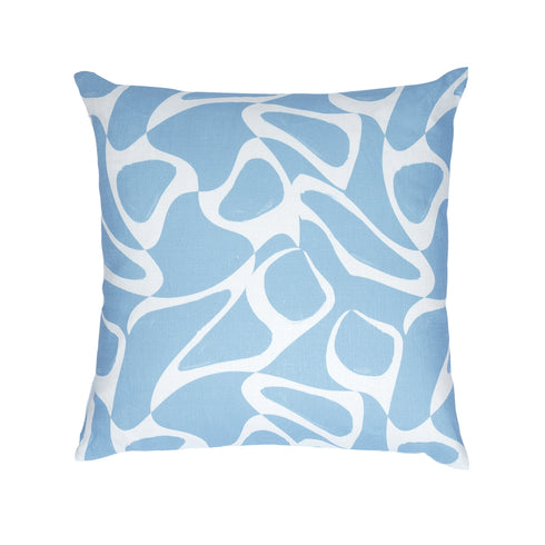 Blue Maze cute decorative throw pillows by Kerri Rosenthal