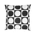 Black white Yin + Yang cute decorative throw pillows by Kerri Rosenthal