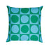 Blue green Yin + Yang cute decorative throw pillows by Kerri Rosenthal