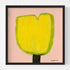 Lemon Tulip Original Painting inspired home interiors for modern living spaces by Kerri Rosenthal.