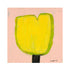 Lemon Tulip Original Painting inspired home interiors for modern living spaces by Kerri Rosenthal.